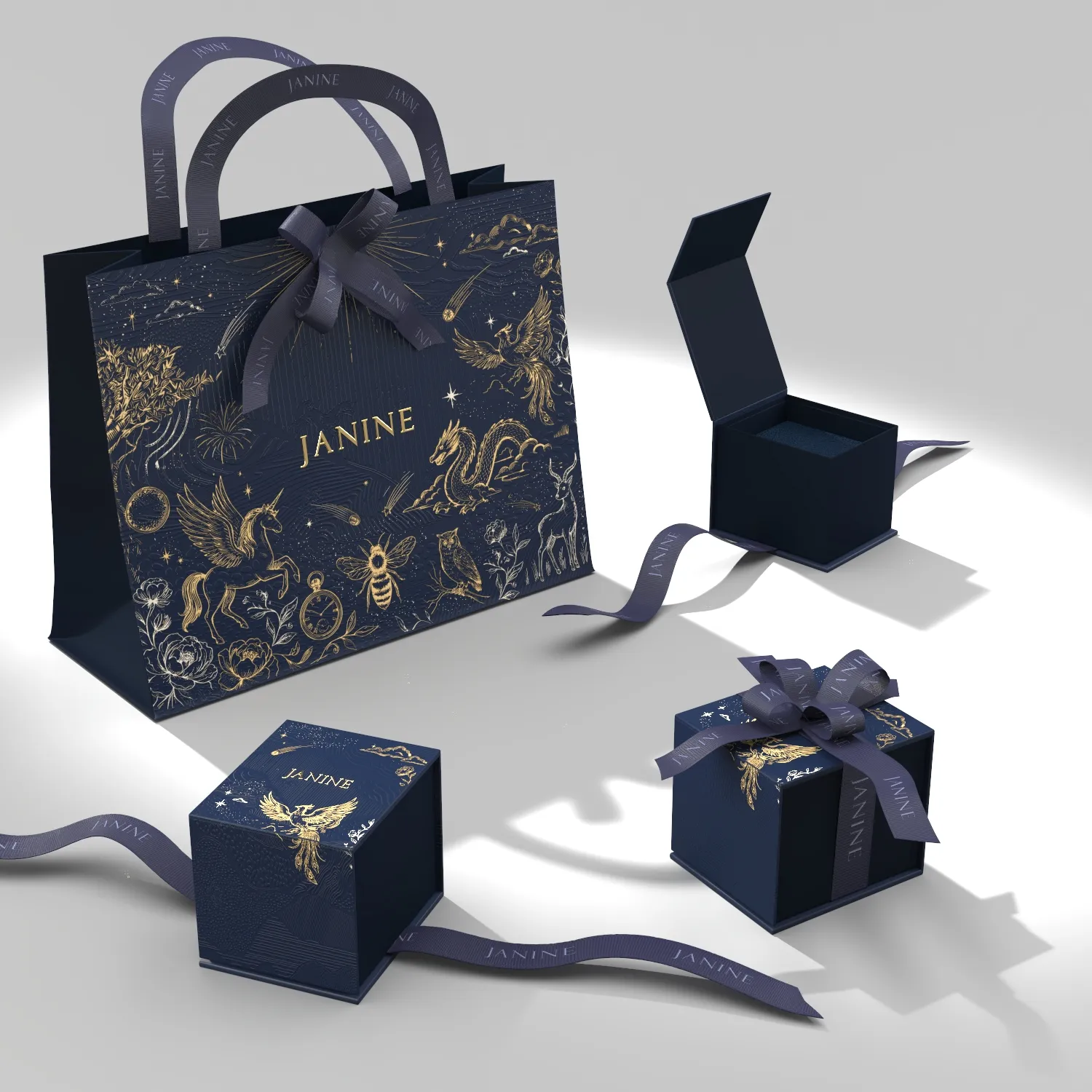 Cercei creole impletite din aur galben JANINE - 3
